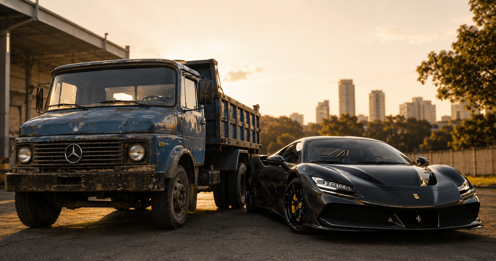 truckvsferrari